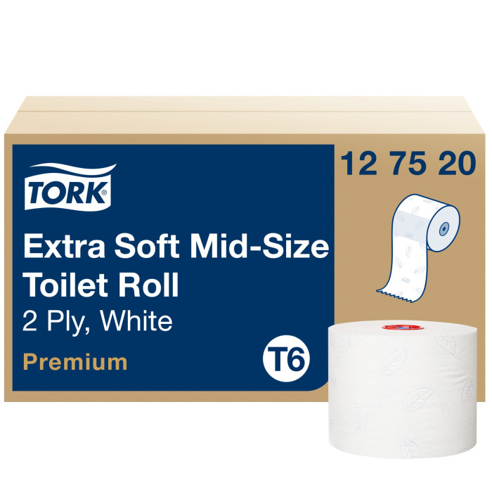 Туалетний папір Tork Premium Soft midi рулонний 2 шари 90 м