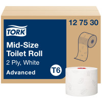 Туалетний папір Tork Advanced рулонний midi 2 шари білий 100 м