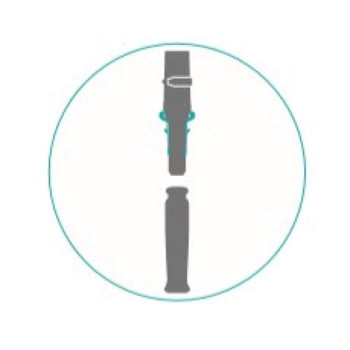 Пластиковий з'єднувач Lampo для рукоятки 23 мм